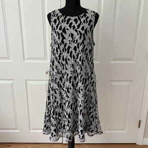 Lane Bryant Black & White lace midi dress - Size 14/16